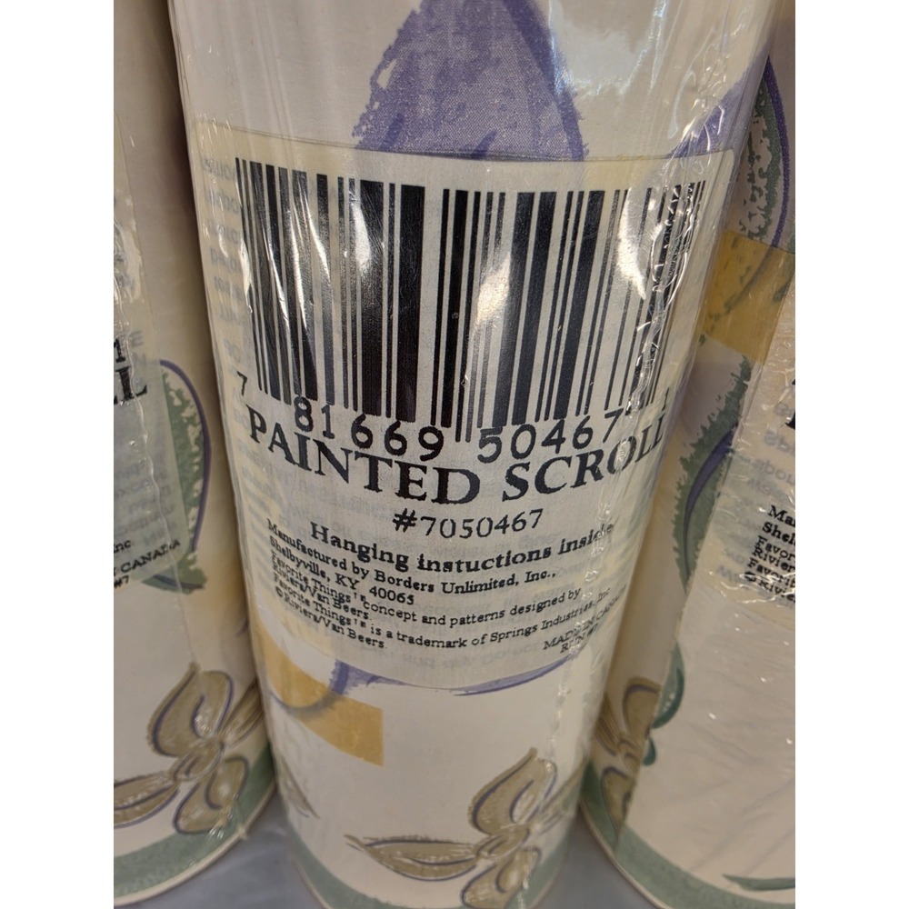 Favorite Things Painted Scroll Wall Border Lot of 4 Rolls #7050467 New Sealed - Picture 3 of 9